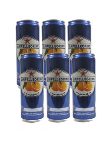 Picture of San Pellegrino Aranciata/Orange Cans Multipack (6x330ml)