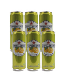 Picture of San Pellegrino Limonata/Lemon Cans Multipack (6x330ml)