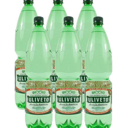 Picture of Uliveto Sparkling Mineral Water Multipack (6x1.5Ltr)