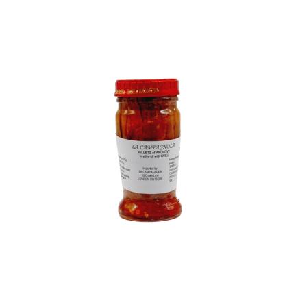 Picture of La Campagnola Anchovy Fillets In Oil & Chilli (90g)