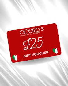 Picture of Cicero's £25 Gift Voucher