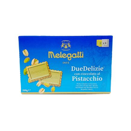 Picture of Melegatti Double Sided Biscuits with Pistachio Chocolate  (200g)