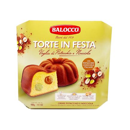 Picture of Balocco Torte In Festa Pistacchio & Hazelnut Cream Cake (400g)