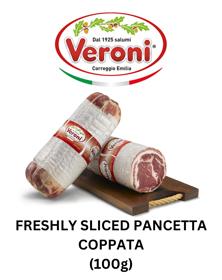 Picture of Veroni Freshly Sliced Pancetta Coppata (100g)(vacuum Packed)