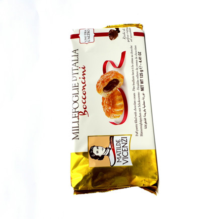 Picture of Matilde Vicenzi Puff Pastry With Chocolate Cream Bocconcini (125g)