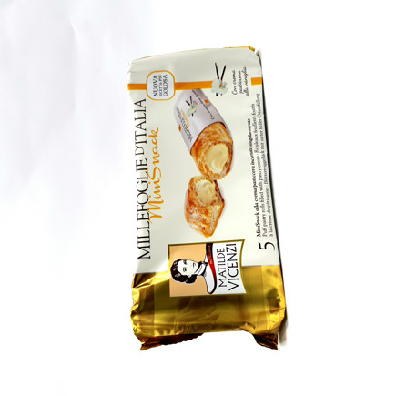 Picture of Matilde Vicenzi x5 MiniSnack Puff Pastry Rolls With Cream (125g)