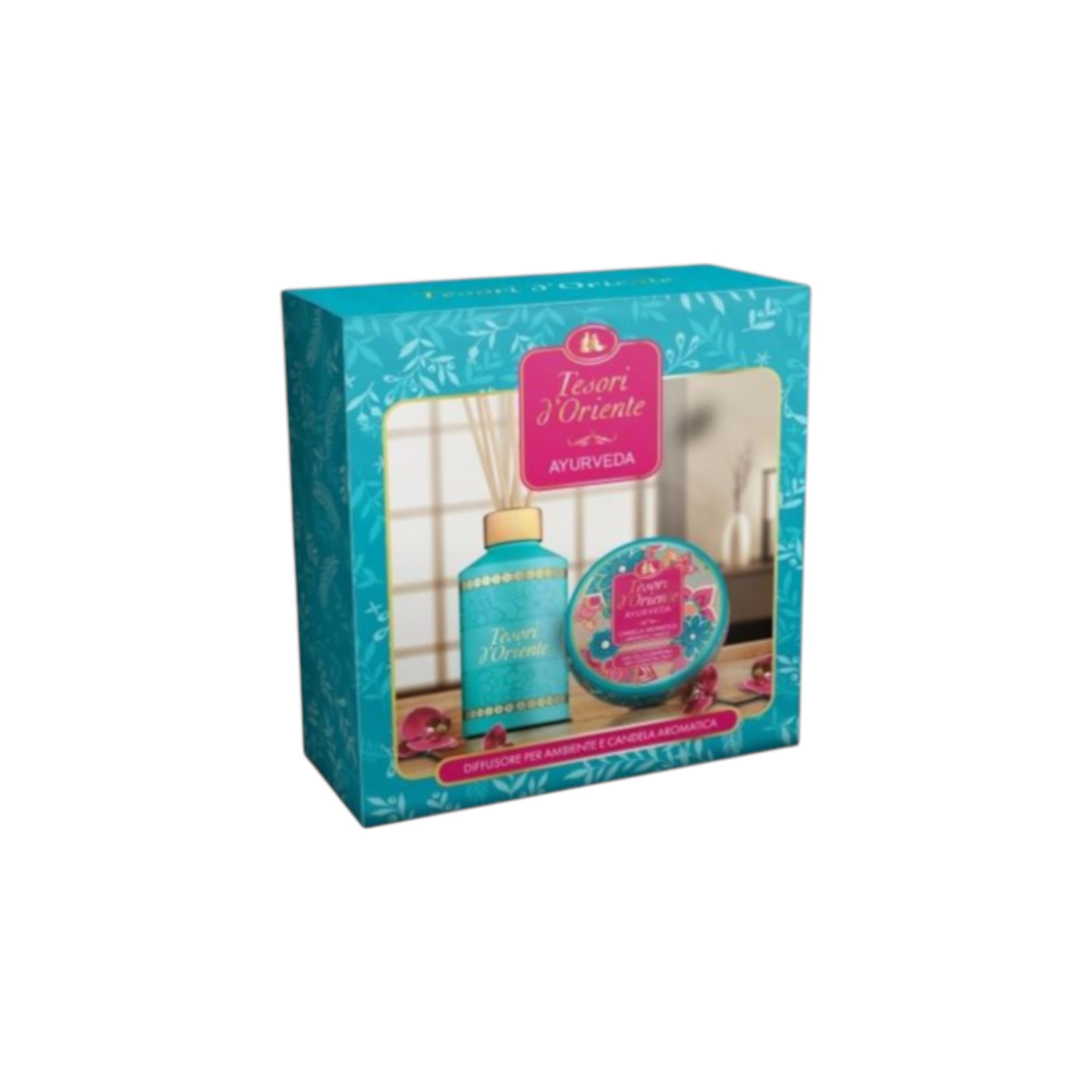 Picture of Tesori D'oriente Diffuser And Candle  Ayurveda Gift Set 